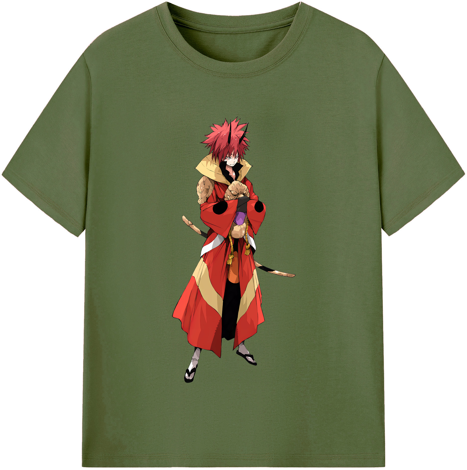 （画像用） 転スラ Regarding Reincarnated to Slime 綿100％半袖Tシャツ（フロントプリント）